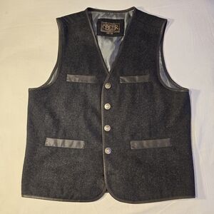 Madison Creek Outfitters Brown Wool Vest Men Medium